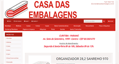 Desktop Screenshot of casadasembalagens.com.br